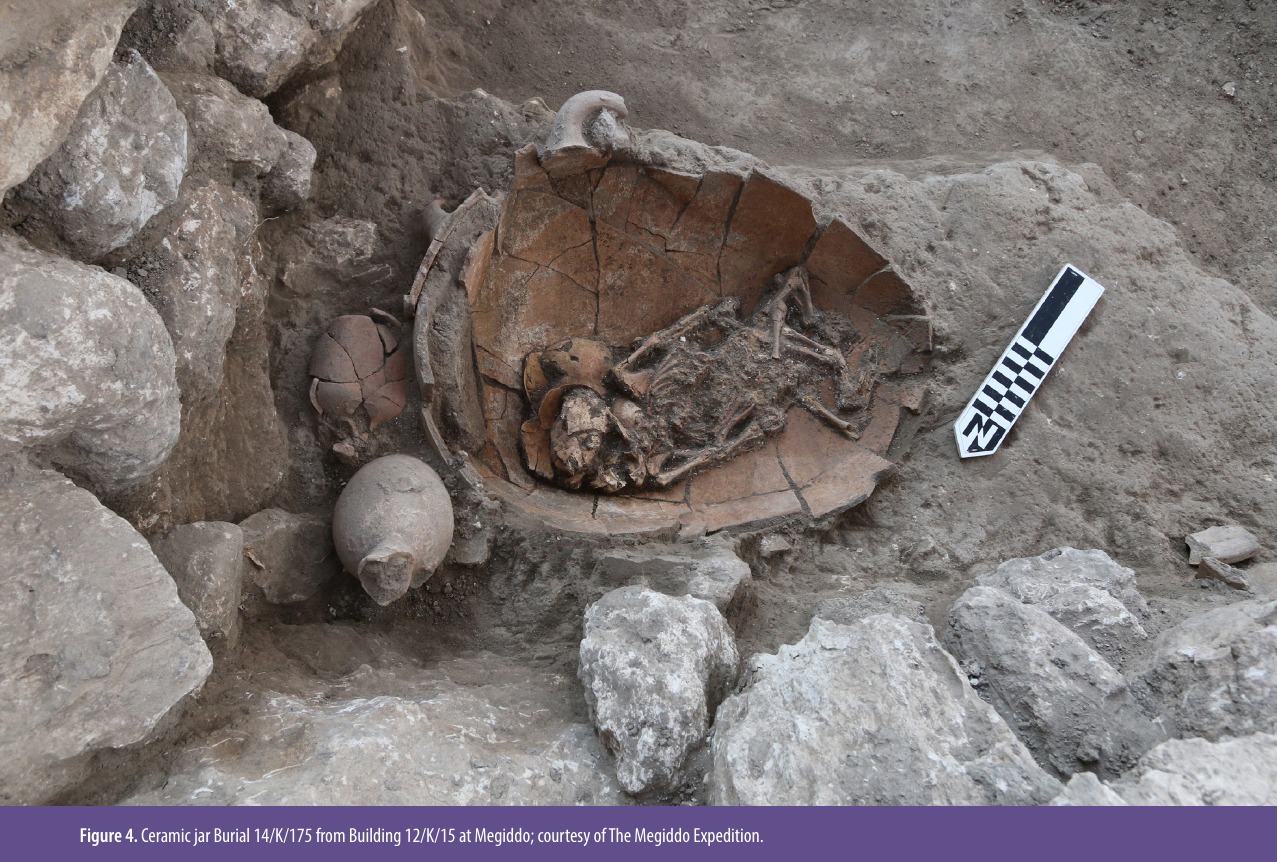 Enterramiento en vasija en Megiddo, Israel. Edad del Bronce. Fuente: 