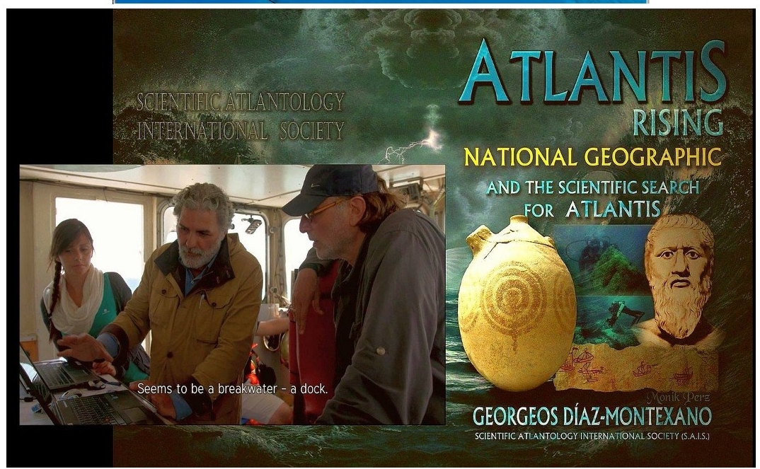 Caroline Biolay, Georgeos Díaz-Montexano y Simcha Jacobovici a bordo del Atlantic Explorer durante la expedición científica 'Atlantis Rising' - www.AtlantisRising.es