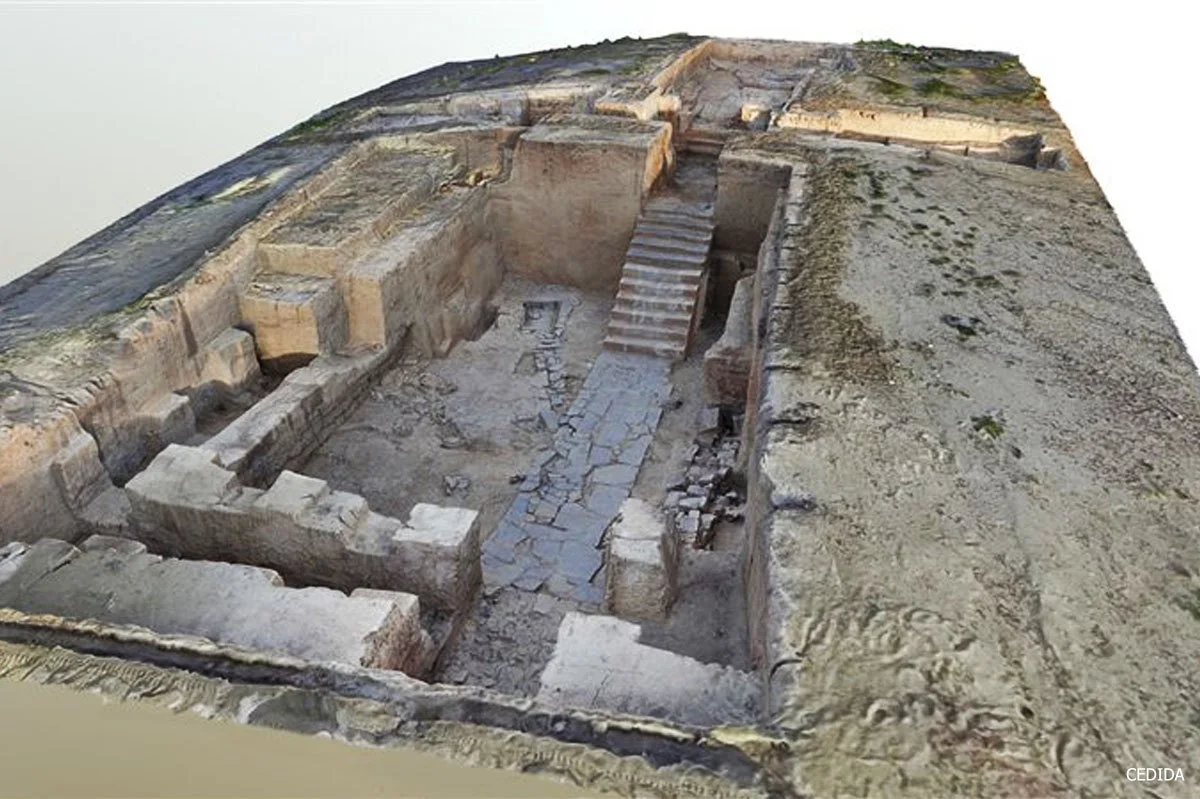 Fotogrametría del yacimiento de Casas de Turuñuelo - Fuente Museo Provincial de Badajoz